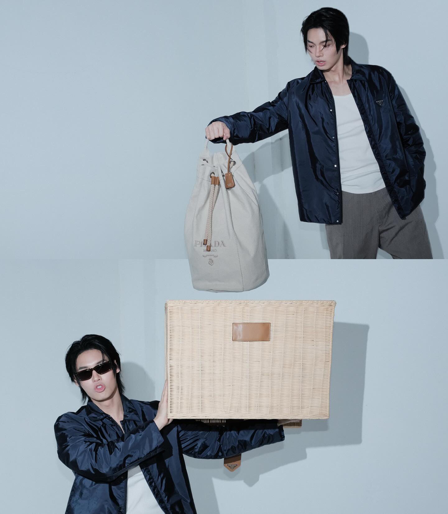 PRADA 2023年モデル プラダ 胸にロゴ入り ロングプリーツ ワンピース prada - Search / X
