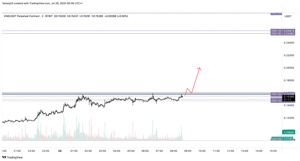 Tareeq_23's tweet image. Eyes on $VINE for this reclaim