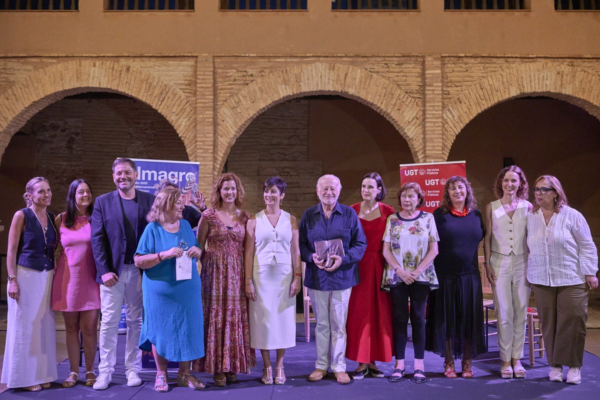 ugt_ensenanza's tweet image. Repasamos en imágenes la entrega en Almagro del Premio Lorenzo Luzuriaga que concede UGT Servicios Públicos al actor Juan Echanove.