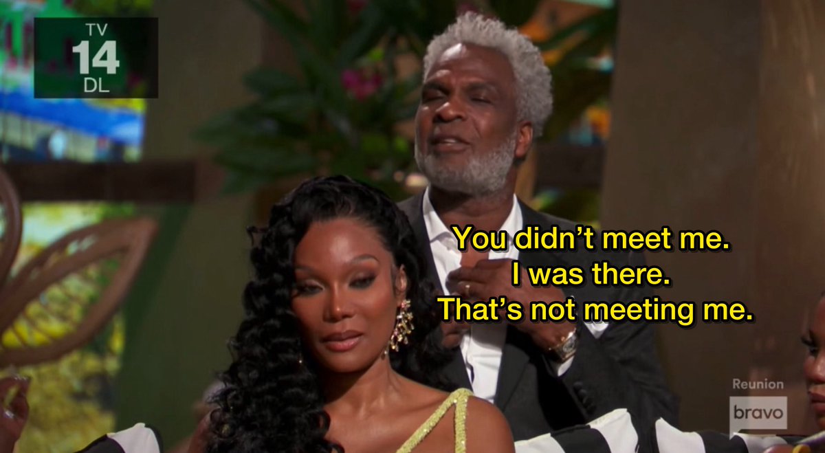 And it was at this moment that The Enforcer earned himself a peach for the next season of #RHOA