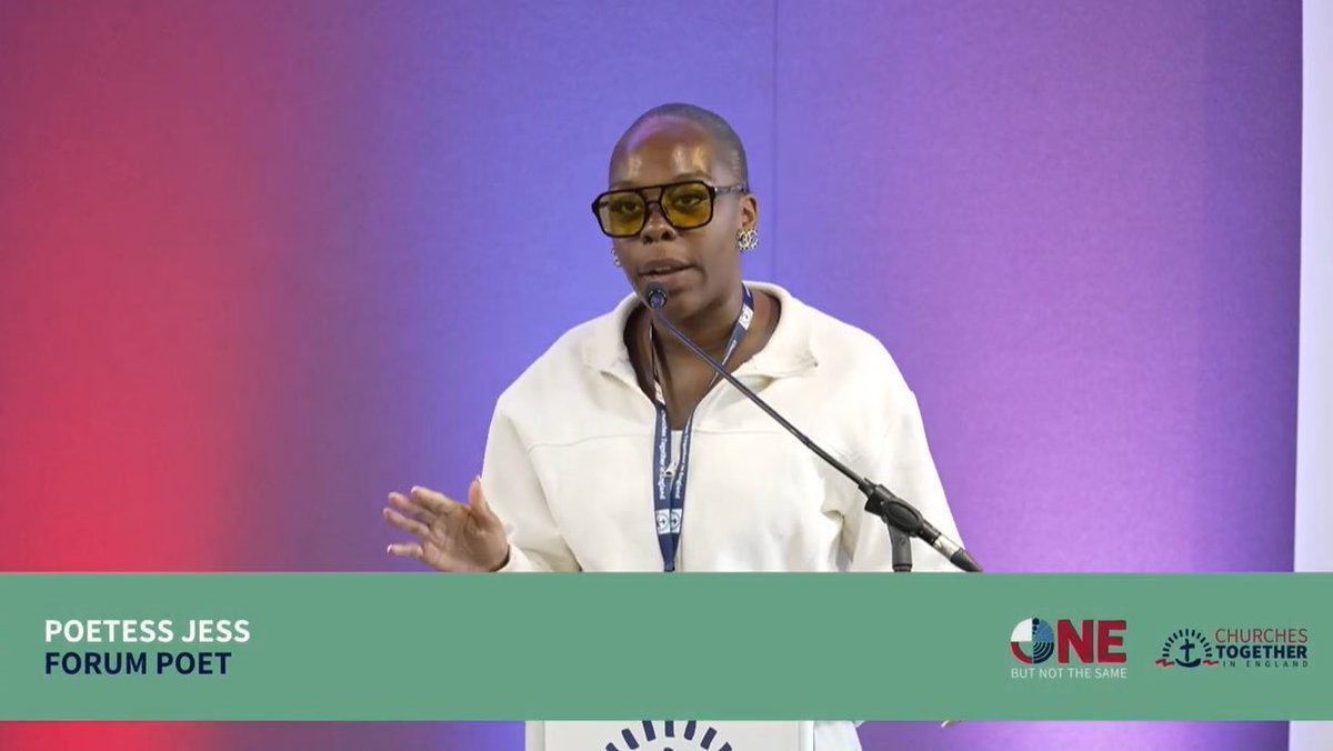 ChurchesEngland's tweet image. &quot;Let&apos;s live in love, peace and unity
Because that&apos;s how it&apos;s supposed to be&quot;

youtube.com/watch?v=eAwCHS… 

#ForumFlashback to the fabulous @PoetessJess whose spoken word &apos;One Body&apos; challenged us in March 2025

#ChurchesTogether #ChristianUnity #CTEForum2025
