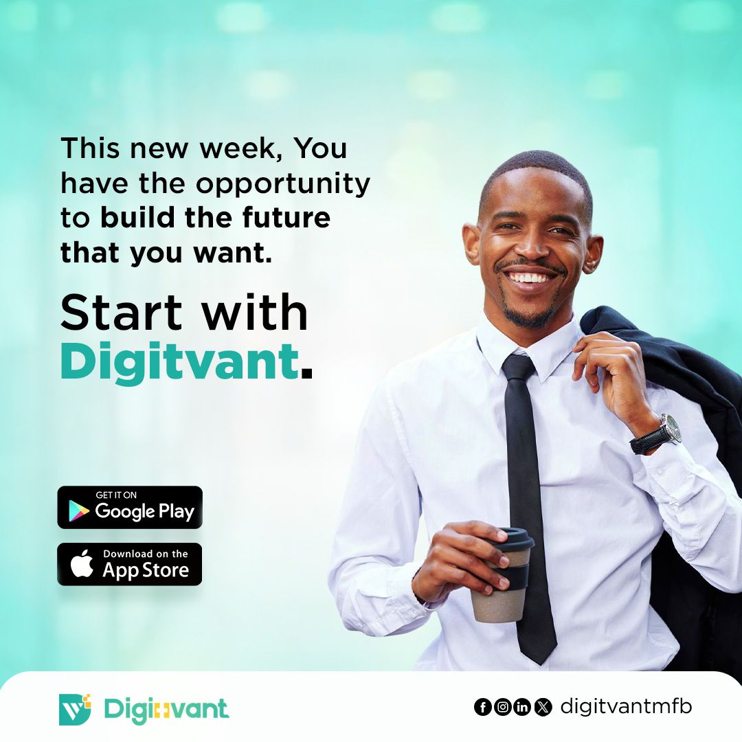 digitvantMFB's tweet image. Have you opened a Digitvant account? If not, start the week off right! Open a Digitvant account today and take one step closer to building the future you want.
.
.
.
#Digitvant #Digitaladvantage #Digitvantpay