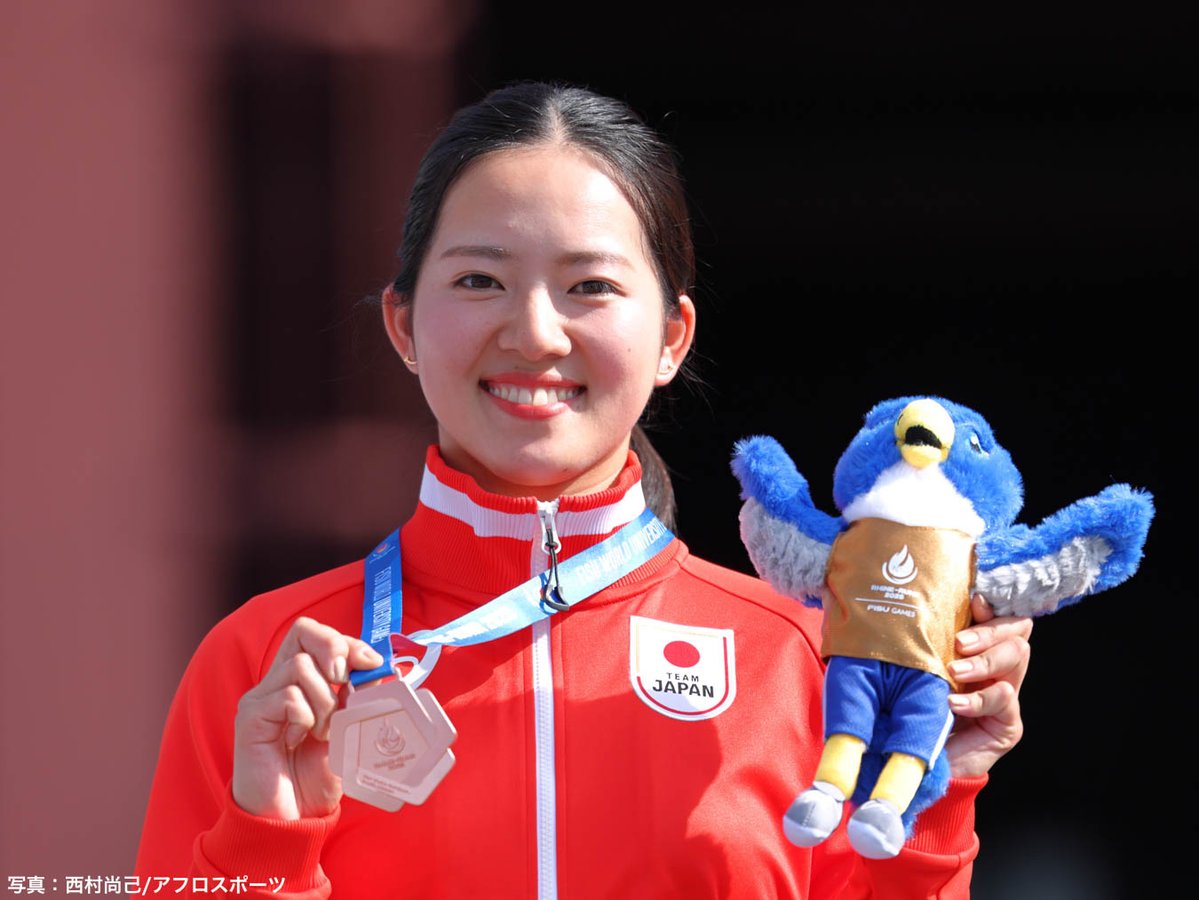 TeamJapan's tweet image. ライン・ルールFISUユニバーシティゲームズ🇩🇪
#アーチェリー🏹
#TEAMJAPAN が個人、団体でメダルを獲得✨
【女子リカーブ個人】
上原瑠果 選手🥉
【男子リカーブ団体】🥇
青島鉄也 選手
舟橋悠矢 選手
白井航惺 選手
【女子リカーブ団体】🥇
園田稚 選手
朝久野奈波 選手
上原瑠果 選手…