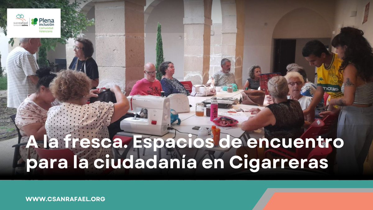 San Rafael Fundación Estima (@csanrafael_alc) on Twitter photo Participamos de la iniciativa social del proyecto <a href="/AlicanteEdusi/">Edusi Alicante</a> para compartir con vecinos y vecinas de Alicante. Espacios donde las personas con discapacidad intelectual pueden aportar y contribuir a una ciudad mejor.
csanrafael.org/a-la-fresca-co…▶️ Participamos de la iniciativa social del proyecto <a href="/AlicanteEdusi/">Edusi Alicante</a> para compartir con vecinos y vecinas de Alicante. Espacios donde las personas con discapacidad intelectual pueden aportar y contribuir a una ciudad mejor.
csanrafael.org/a-la-fresca-co…▶️