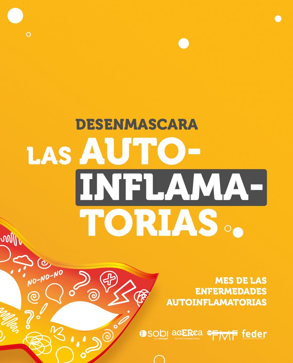 Sobi (@sobi_iberia) on Twitter photo 🎭 Agosto es el mes de las enfermedades autoinflamatorias y en Sobi, junto a <a href="/STOP_FMF/">As Esp de FMF y Autoinflamatorios. Stop FMF</a> y <a href="/FEDER_ONG/">FEDER | Enfermedades Raras</a> nos adelantamos lanzando #DesenmascaralasAutoinflamatorias para concienciar sobre una realidad poco conocida.
📣Súmate a la campaña: sobi.com/spain/es/desen…. 🎭 Agosto es el mes de las enfermedades autoinflamatorias y en Sobi, junto a <a href="/STOP_FMF/">As Esp de FMF y Autoinflamatorios. Stop FMF</a> y <a href="/FEDER_ONG/">FEDER | Enfermedades Raras</a> nos adelantamos lanzando #DesenmascaralasAutoinflamatorias para concienciar sobre una realidad poco conocida.
📣Súmate a la campaña: sobi.com/spain/es/desen….