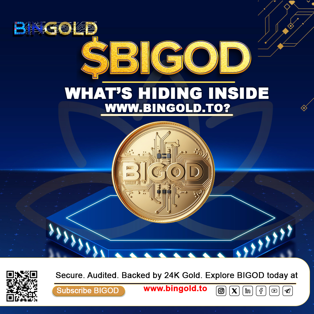 BiGODToken's tweet image. 🌐 What’s Hiding Inside bingold.to? 👀
It’s more than just a website — it’s the gateway to the world’s first 24K gold-backed security token.
🔍 Discover:
✨ What makes BIGOD different
📊 Real-time tokenomics and gold pricing
🛡️ How your investment is secured,…