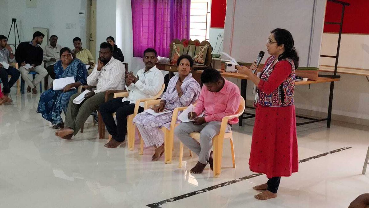iphindia's tweet photo. The Institute of Public Health, Bengaluru in partnership with the Karnataka State Indigenous Tribal People’s Network, hosted a consultative workshop  at the Tribal Resource Centre, VGKK, Mysuru on 21st July, 2025. 
This powerful gathering brought together Adivasi leaders from nine communities across Karnataka to critically engage with the WHO’s Draft Global Action Plan for the Health of Indigenous Peoples (2025). This workshop created a vital space to ensure that community voices, lived experiences, and cultural perspectives are meaningfully represented. Feedback from this workshop will be formally submitted to the World Health Organization, contributing to a culturally grounded global health framework. 

@prashanthns @PraveenRao_S @meenaputturaj @WHO @India_Alliance
#AdivasiHealth #PublicHealth #CommunityEngagement #IndigenousHealth