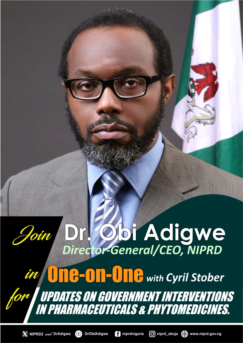 In case you missed it, watch the full episode here &gt;&gt;&gt; youtu.be/fOln6zGsd1I

<a href="/NGRPresident/">Presidency Nigeria</a> 
<a href="/Fmohnigeria/">Federal Ministry of Health, NIGERIA</a> 
<a href="/muhammadpate/">Muhammad Ali Pate</a> 
<a href="/SalakoIziaq/">Dr Iziaq Adekunle Salako</a> 
<a href="/DrAdigwe/">Dr Obi Adigwe</a> 

#MedicinesSecurity
#PresidentialInitiatives