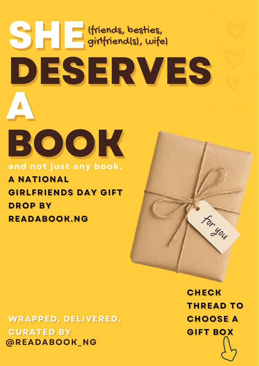 “Wyd August 1?”

Us: Delivering joy in brown paper &amp; string.

👇🏾See the National Girlfriends Day book gift drop

🧵