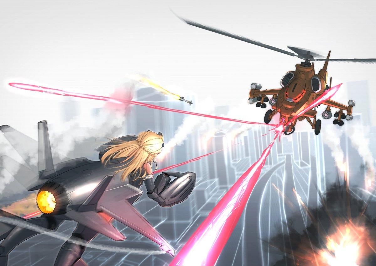 N29FIRUT6hbdRTM's tweet image. #スカイ・ドミニオン
アリス(F-35A)VSマッド・シャーク(攻撃ヘリ)
チュートリアルのイメージ画です。
イラスト 帝政ミサギ様
@Konwashi_2
アリス原案 tk8d32様
@tk8d32