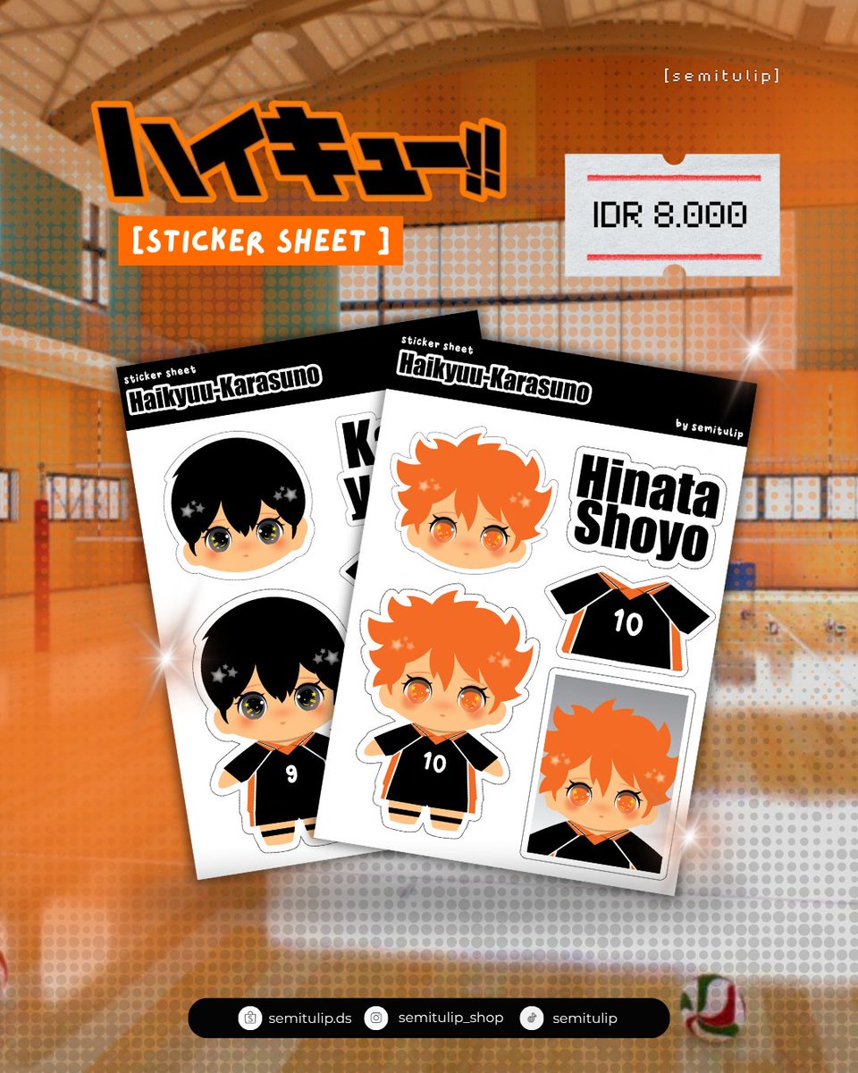 semitulip's tweet photo. OPEN PRE ORDER >>
HAIKYU MERCHANDISE FANMADE
KARASUNO VER.
✅️KEYCHAIN
✅️STANDEE
✅️PIN / BADGE
✅️STICKER SHEET A7

CAN SHIP INTER THROUGH SHOPEE><

DM FOR MORE INFORMATION
#warunghaikyuu #warunghq #warunganime https://t.co/IyQZcWMDyt