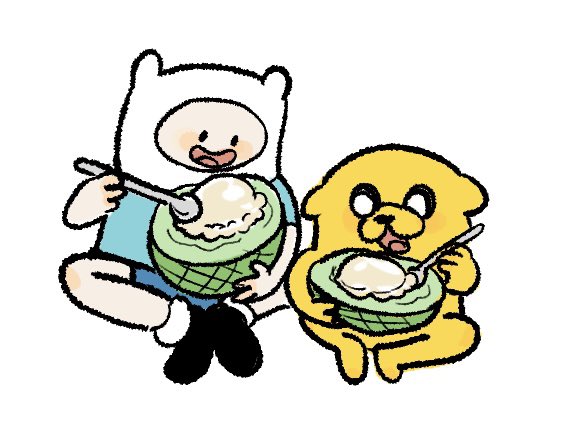 alpacaAT's tweet image. めちゃくちゃおいしそうなものをみてしまった🍈🍨
