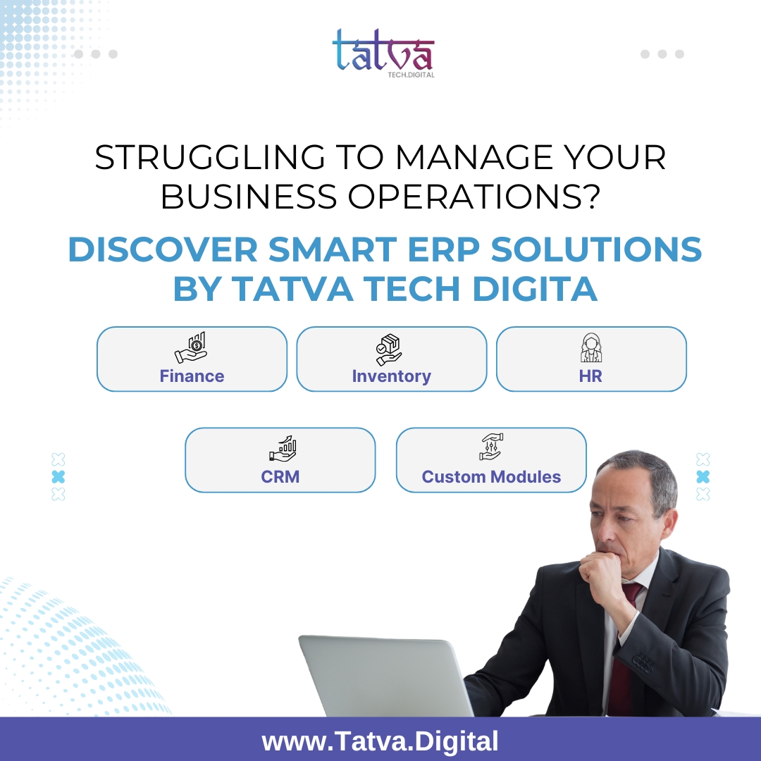 tatvatechdigi's tweet image. Managing a growing business is complex — multiple departments, scattered data, manual reports, and endless follow-ups. That’s where an intelligent ERP (Enterprise Resource Planning) system becomes a game-changer.

.
#TatvaTechDigital #ERPSystem #BusinessAutomation #ITServices