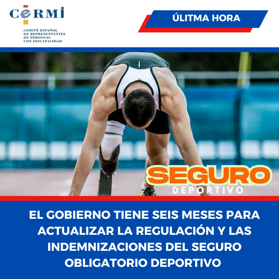 Cermi_Estatal's tweet image. 📰El Gobierno, a través del ministerio de Educación, Formación y Profesional, tiene seis meses para actualizar la regulación y la cuantía de las indemnizaciones del seguro obligatorio deportivo que cubre a los deportistas federados en España.🔗 cermi.es/noticia/el-gob… #CERMI
