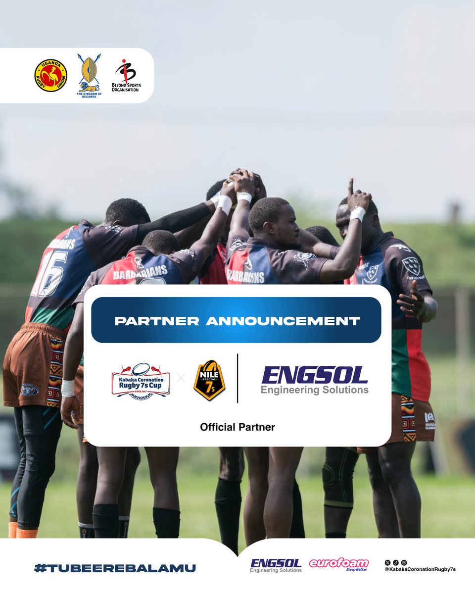 We’re proud to power the sport of rugby as sponsors of the #Kabakacoronationrugby7s 2025, part of the #NileSpecialUganda7s circuit taking place this weekend.
📍 Kyadondo Rugby Club
📅 2nd–3rd August, 2025

Join us as we support sports and community through action.