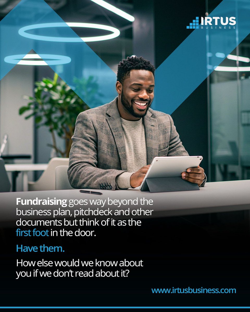 If they haven’t read about you… they won’t invest in you.

 It's as simple as that.

Your business plan/investment memo is the handshake. Your pitchdeck is the story.

That’s where fundraising starts!