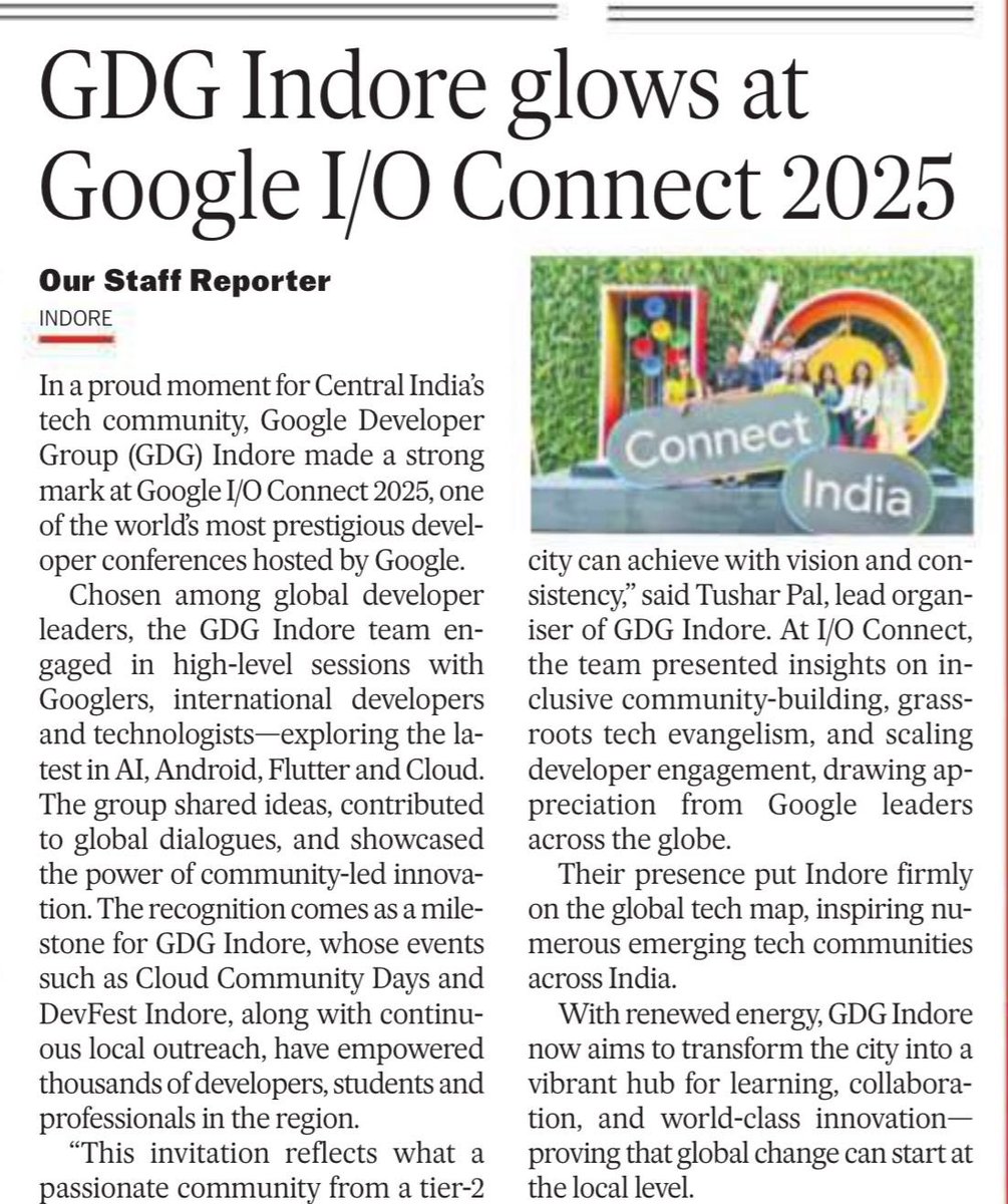 #GoogleIOConnect2025  #gdgindore #wtmindore #gdgcloudindore #mlindore