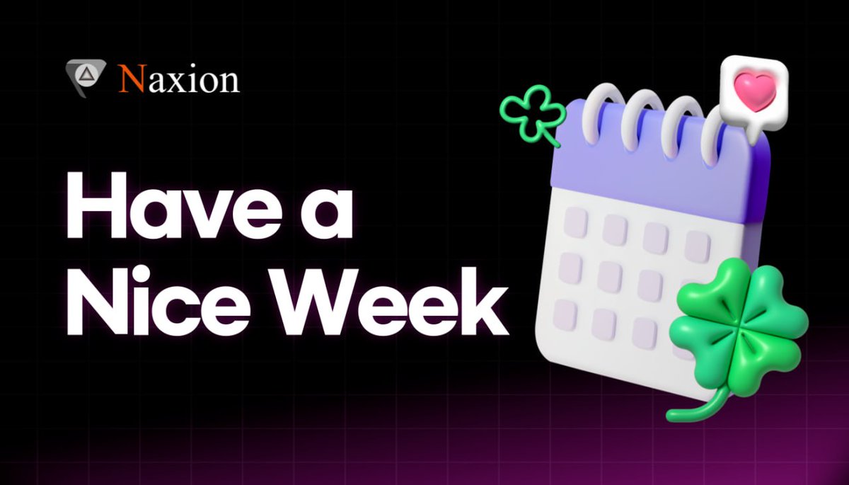 New blocks, New goals, New week! Crush it this week, Web3 fam 💪 #BuiltOnNaxion 📷 Website : naxion.net 📷t.me/Naxionofficial #Blockchain #Web3 #MondayMotivation