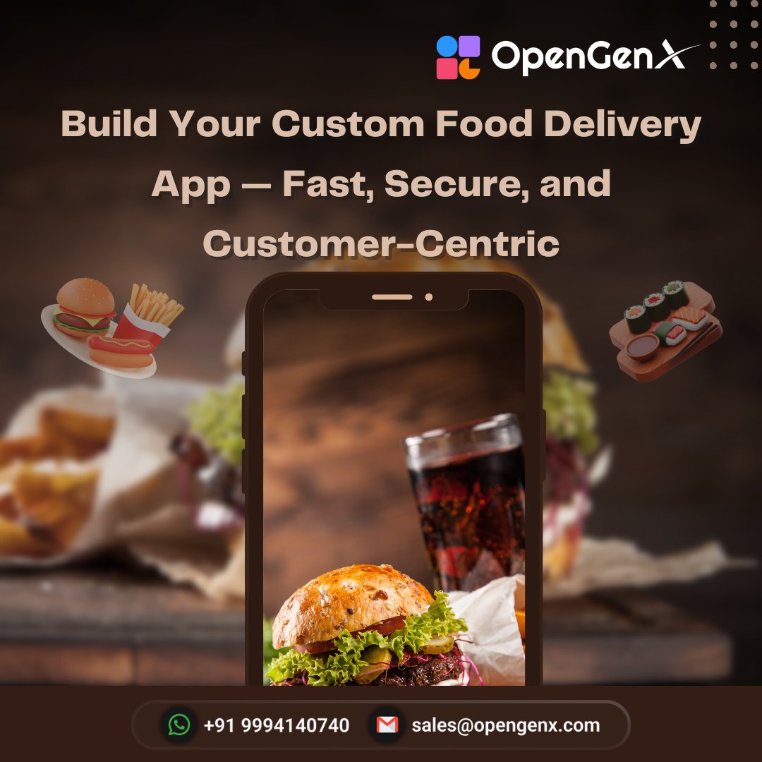 opengenx_tech's tweet image. 🍕 Craving success in the food delivery biz?
Build your custom food delivery app—fast, secure, and loved by customers! Perfect for restaurants & entrepreneurs. 🚀📲
opengenx.com/services/food-…
#SwiggyClone #ZomatoClone #UberEatsClone #Food #Business #FoodOrderingApp #OGX #OpenGenX