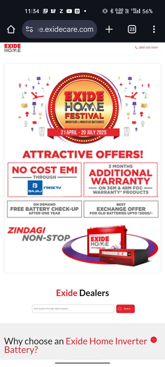 black16645's tweet photo. @ExideCare #exide #exidehomefestival #exideindia bought IMTT1500 battery. Standard warranty is 36M FOC + 24M pro-rata.
Festival offer gave 3M extra, so total should be 39+24= 63м.
But you reduced pro-rata to 21M!
Why reduce original benefit?
"Additional" = "Adjusted" https://t.co/eFed8re7d2