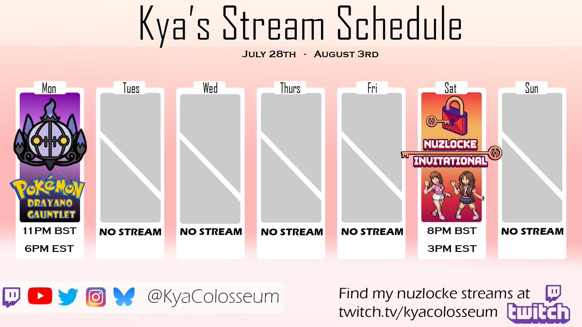 KyaColosseum's tweet image. Final stream on UK soil for two weeks! Tomorrow I start my travels to the Nuzlocke Invitational on Saturday to watch @Valkyrae take the crown in person 👑
Tonight however is the finale of my first Pokemon Firered Omega HC Nuzlocke in over a decade, so make sure not to miss it 🔥