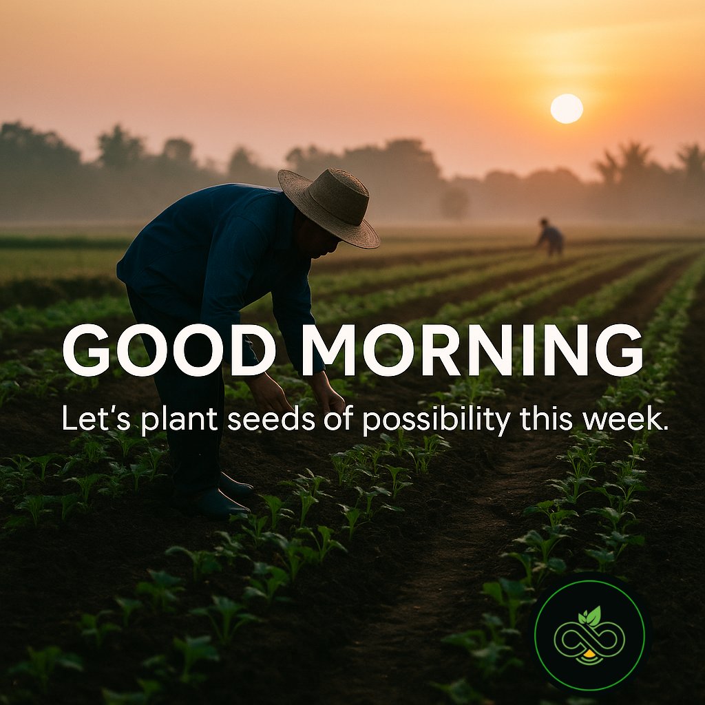 Infinitsprouts's tweet image. Good morning 🌱
It's a new week, the soil is fresh, the week is young, and the seeds we plant today will shape the harvest ahead.
Let’s rise early, think boldly, and build with intention.
Here’s to a week of meaningful growth; for our farms, our minds, and our mission.
Happy…