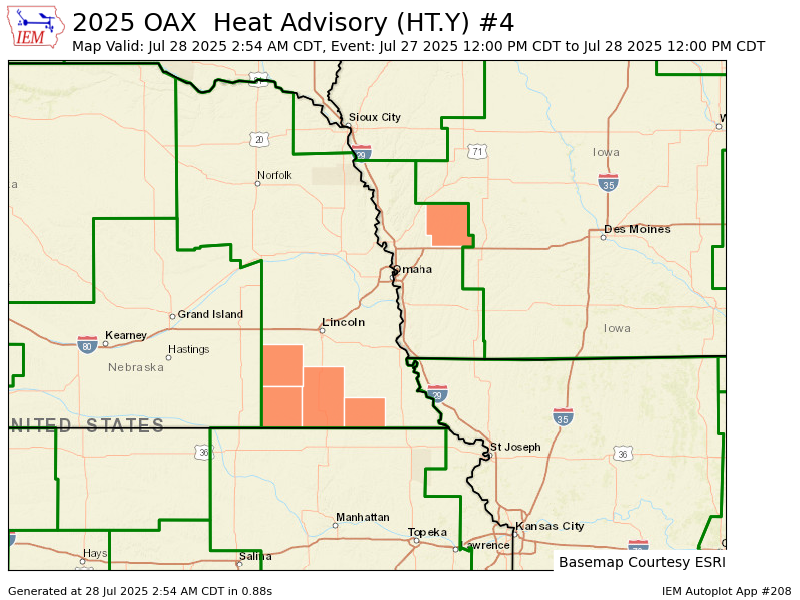 iembot_oax's tweet image. OAX continues Heat Advisory for Shelby [IA] and Gage, Jefferson, Pawnee, Saline [NE] till Jul 28, 12:00 PM CDT mesonet.agron.iastate.edu/vtec/f/2025-O-…
