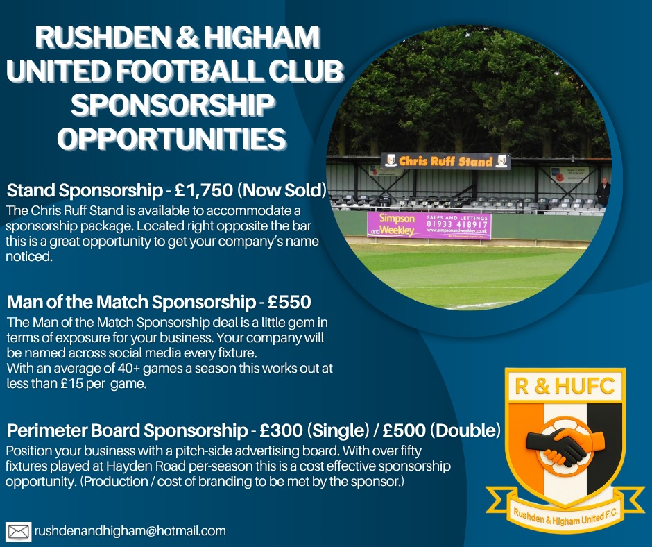 Sponsorship Opportunities with The Lankies  

Chris Ruff Stand Sponsorship - Now Sold 

Man of the Match Sponsorship - £550 

Perimeter Board Sponsorship - £300 (production cost of branding to be met by sponsor)