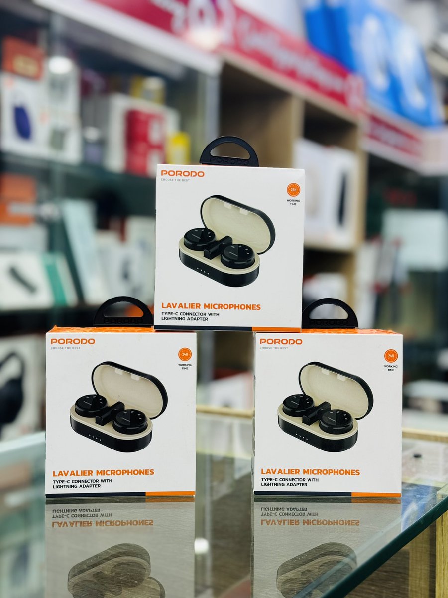 QualityGadgets_'s tweet image. Porodo Lavalier Microphone With Magnetic Clips 

Type C &amp;amp; Lightning Compatibility 

Price: ₦50,000 

🛒 Send a DM or 

📞 08169698791 | 💬 08076460107