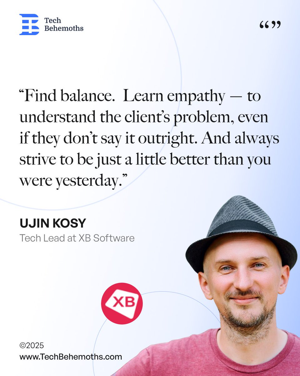 TechBehemoths (@techbehemoths) on Twitter photo 👨💻 Meet Ujin Kosy, Tech Lead at <a href="/xbsoftware/">XB Software</a>!
From Baranovichi to leading the Webix team, his journey spans C++, web dev & a passion for user-friendly tools.
His advice? Be kind, stay curious, improve daily.
Full interview👉techbehemoths.com/blog/interview…
#TechBehemoths #TechLeadership 👨💻 Meet Ujin Kosy, Tech Lead at <a href="/xbsoftware/">XB Software</a>!
From Baranovichi to leading the Webix team, his journey spans C++, web dev & a passion for user-friendly tools.
His advice? Be kind, stay curious, improve daily.
Full interview👉techbehemoths.com/blog/interview…
#TechBehemoths #TechLeadership