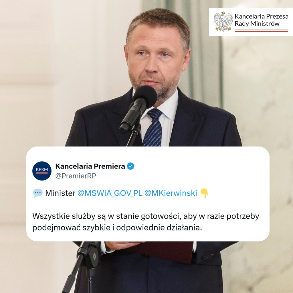 💬 Minister <a href="/MSWiA_GOV_PL/">MSWiA 🇵🇱</a>, <a href="/MKierwinski/">Marcin Kierwiński</a> na temat aktualnej sytuacji pogodowej 👇🏻