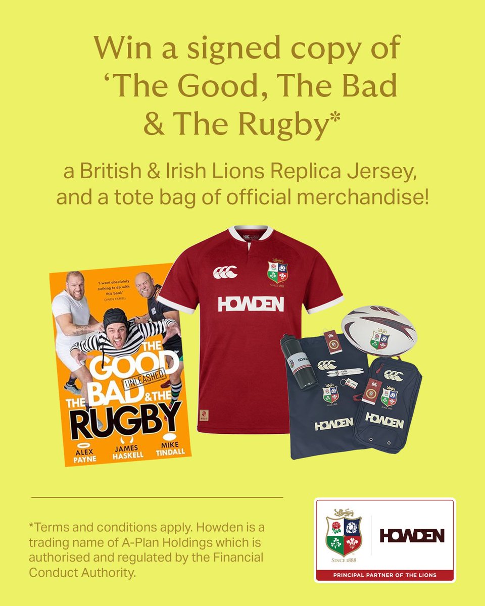 Final roar for the tour! 🦁 We're giving away a replica jersey, signed book, and merch! 
How to enter: ✅LIKE ✅FOLLOW 🤝TAG a mate! *T&amp;Cs apply.
