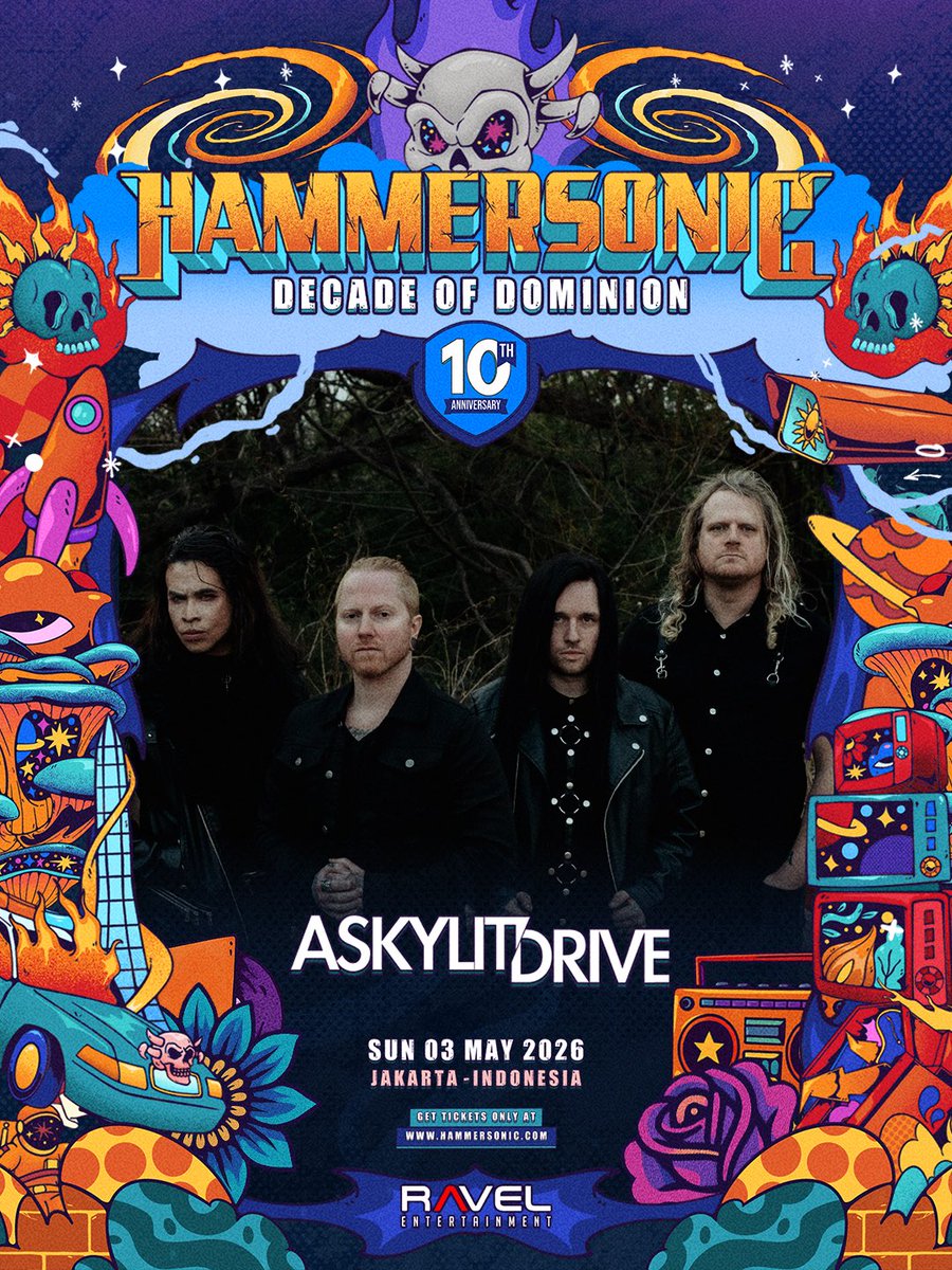 A SKYLIT DRIVE | SUN, 3 MAY 2026

All official updates and event information will be shared via Hammersonic’s official social media channels and hammersonic.com.