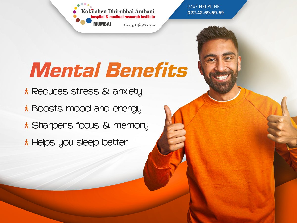 Walking is one of the easiest and most underrated forms of exercise.
Just 30 minutes a day can:

* Strengthen your heart and lower blood pressure
* Clear your mind and reduce anxiety
* Help you sleep better at night
* Improve focus and energy levels

So step outside, take a