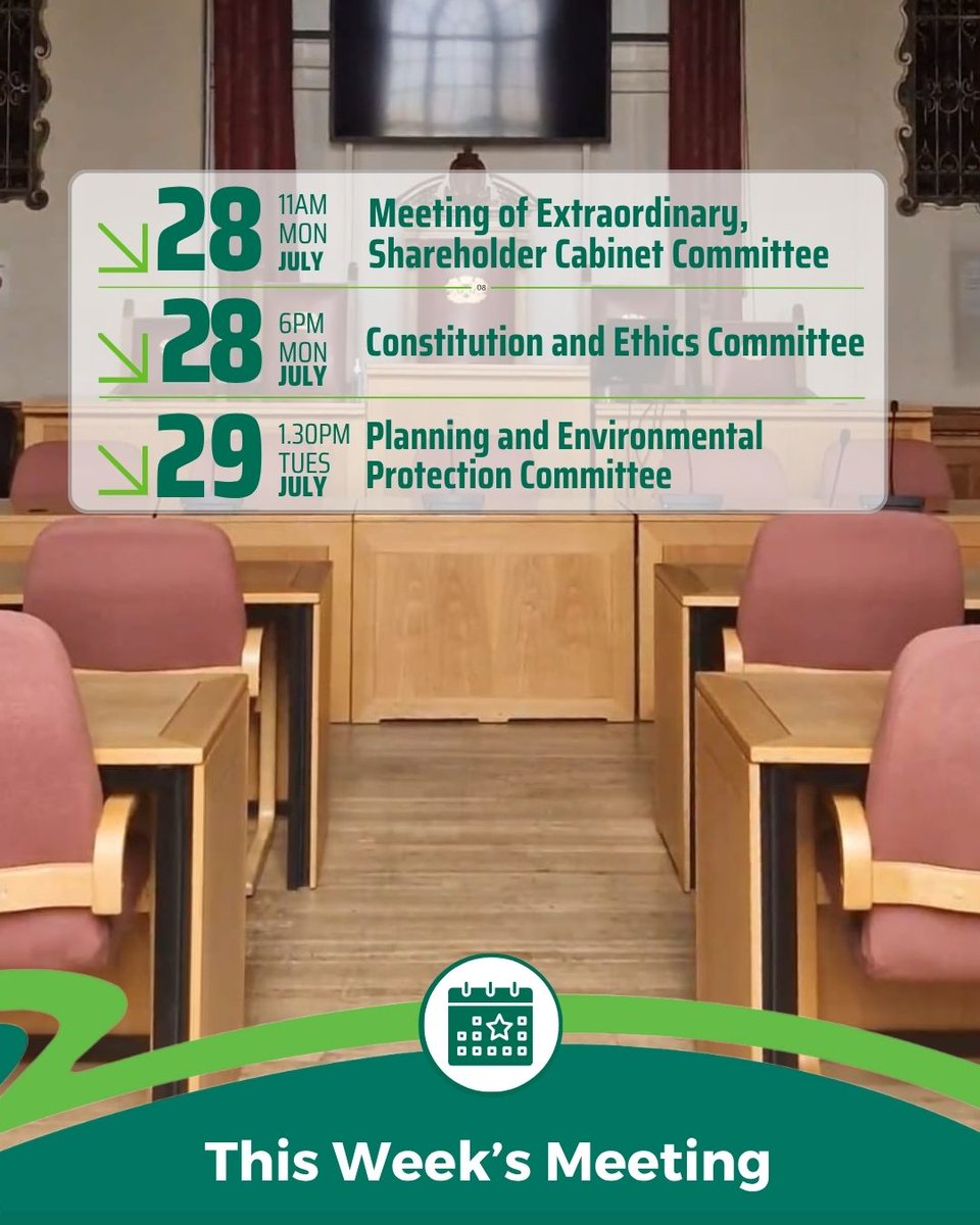 PeterboroughCC's tweet image. These are the committee meetings being held this week. Click on the links below to find out what's being discussed and decided.
Agendas:
pulse.ly/gbly57q3kx
Decisions:
pulse.ly/g40a6bv1ak
(available the next working day)