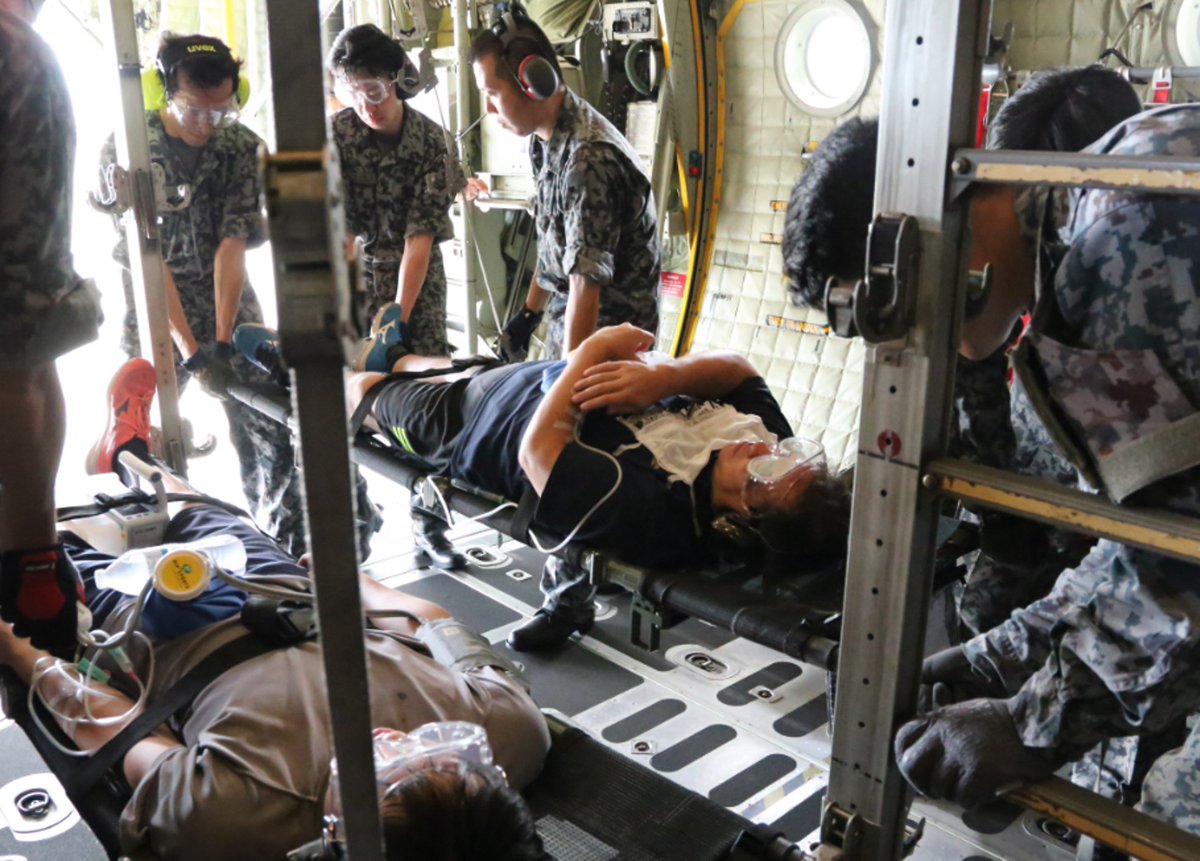 JASDF_PAO's tweet image. #航空自衛隊 は #REFORPAC25 で患者後送訓練等を日米共同で実施しました。空自は今後も #日米同盟 の抑止力・対処力を強化してまいります。🇯🇵🇺🇸💪
#FOIP #自由で開かれたインド太平洋