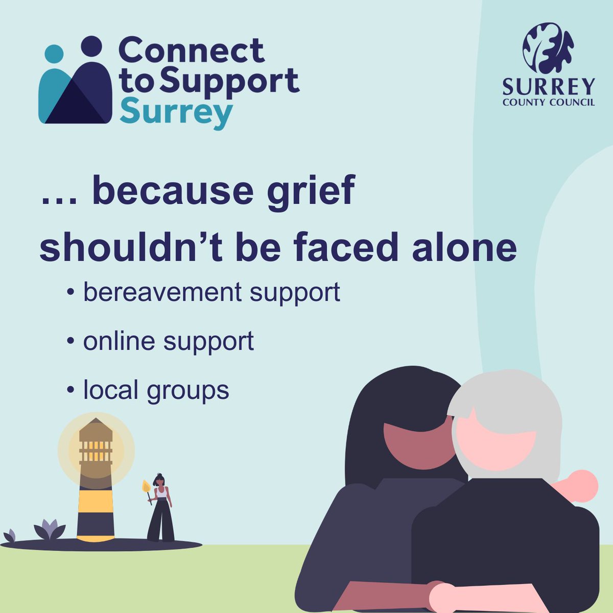 SupportSurrey's tweet image. Feeling overwhelmed by grief?
Remember, support is available. Connect to Support Surrey offers a range of bereavement services. Reach out and find the support you need today.
You Don't Have to Face Grief Alone 💙
orlo.uk/trLbB