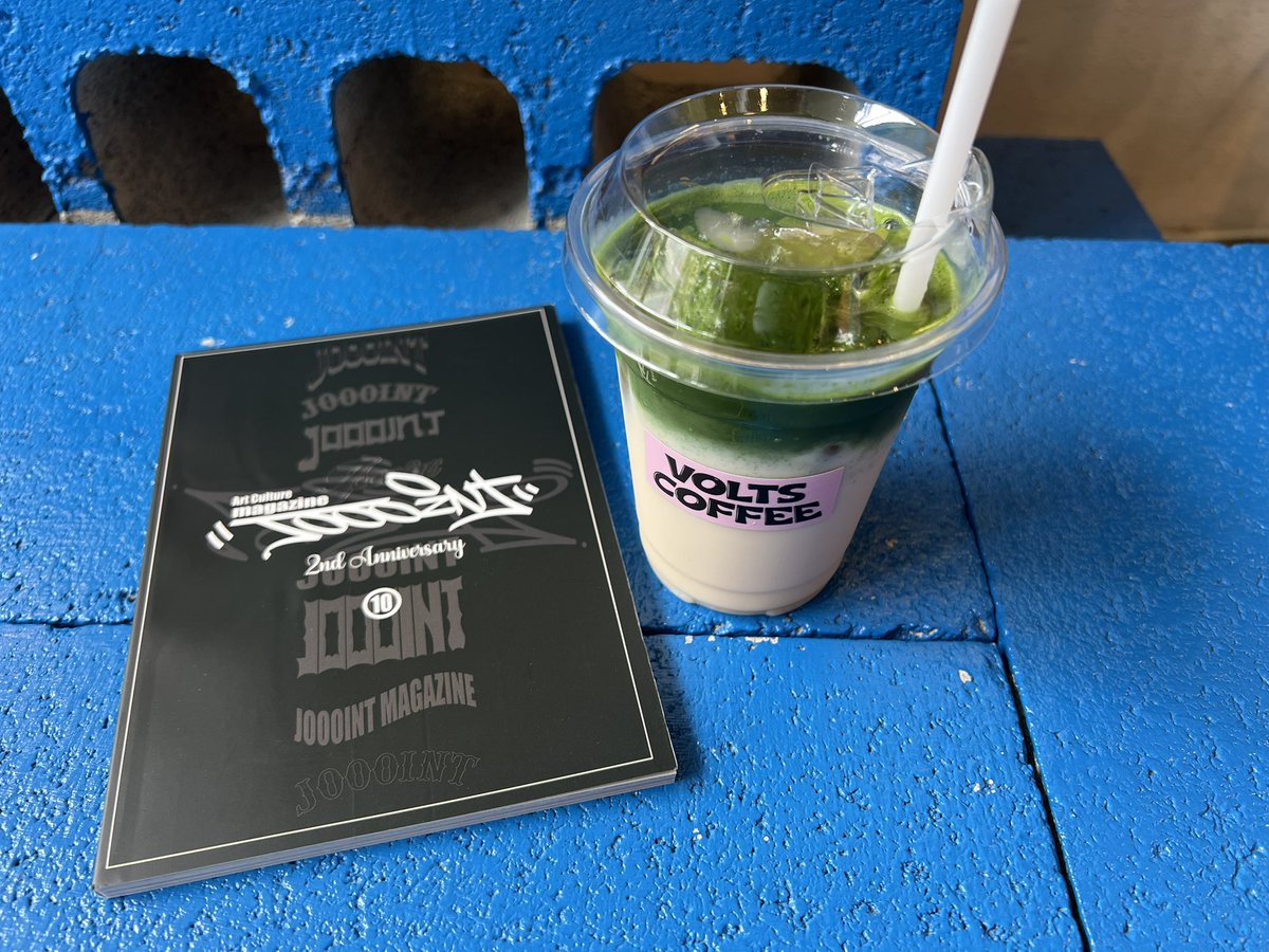 JOOOINT_mag's tweet image. VOLTS COFFEEさんの抹茶ミルク!飲んでみたかったやつ!うまかです🍵