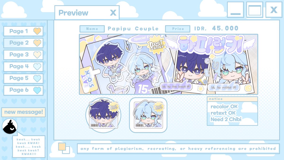 kakakwak's tweet image. β any interactions are appreciated, thank you π
kwak . . . π¦ββ¬
hAlo! kaka open request/open commission untuk katalog dibawah ini! slot terbatas ya, bisa mulai dm jam 19.00 WIB untuk take slotnya π more info β¬οΈ
π° QRIS
sfu #zonauang #zonaba