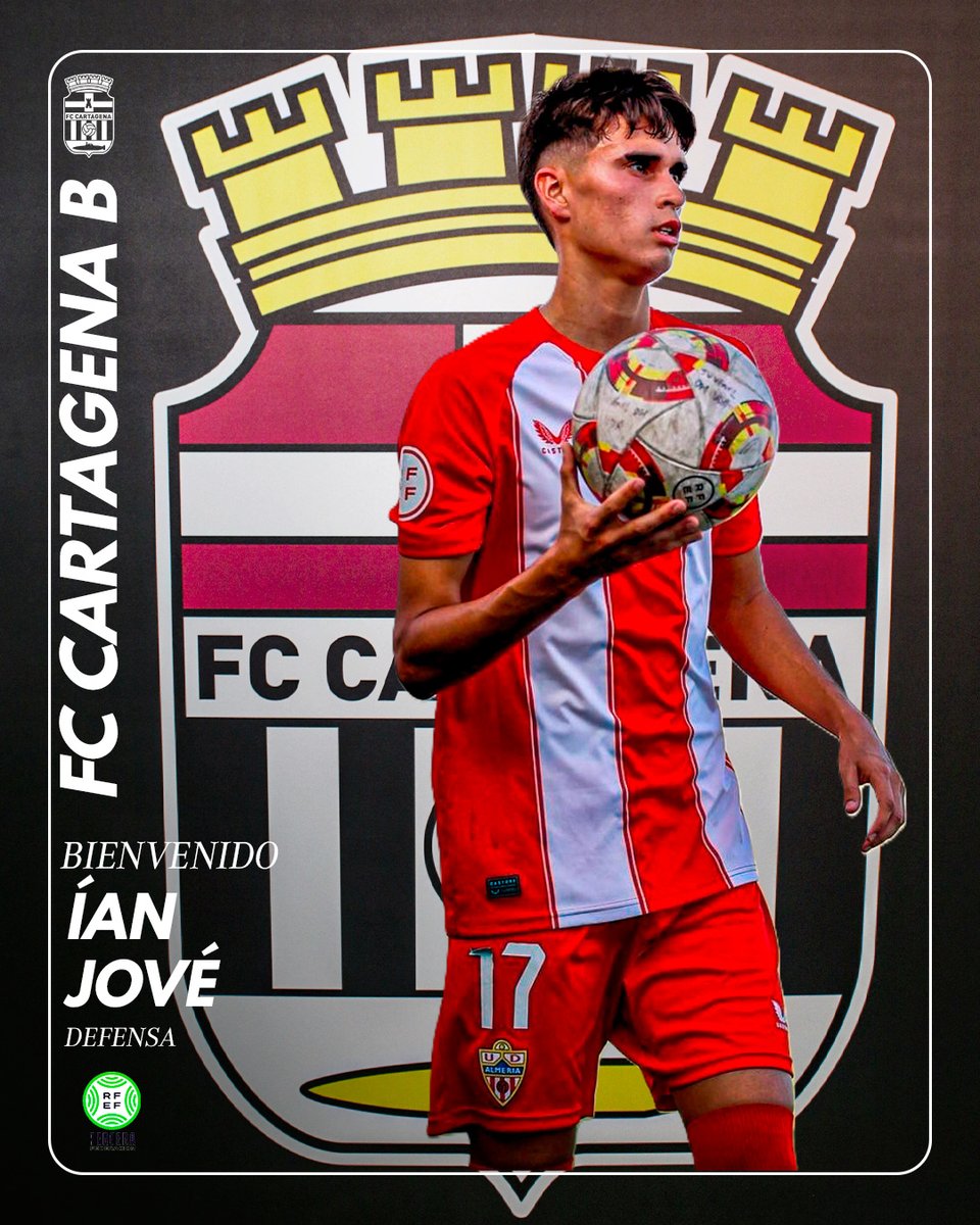 FCC_Cantera's tweet photo. OFICIAL | Ian Jové, defensa polivalente para el FC Cartagena ‘B’

#BienvenidoIan
#CanteraAlbinegra

🔗https://t.co/VqPyOyeCG4 https://t.co/X52WtnK6ca