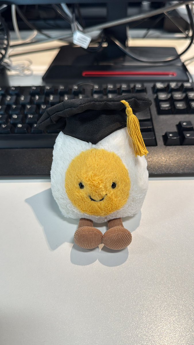 Goldie the Grad’s back in the office after a fun week at Graduations! 🎓 #IAMBCU