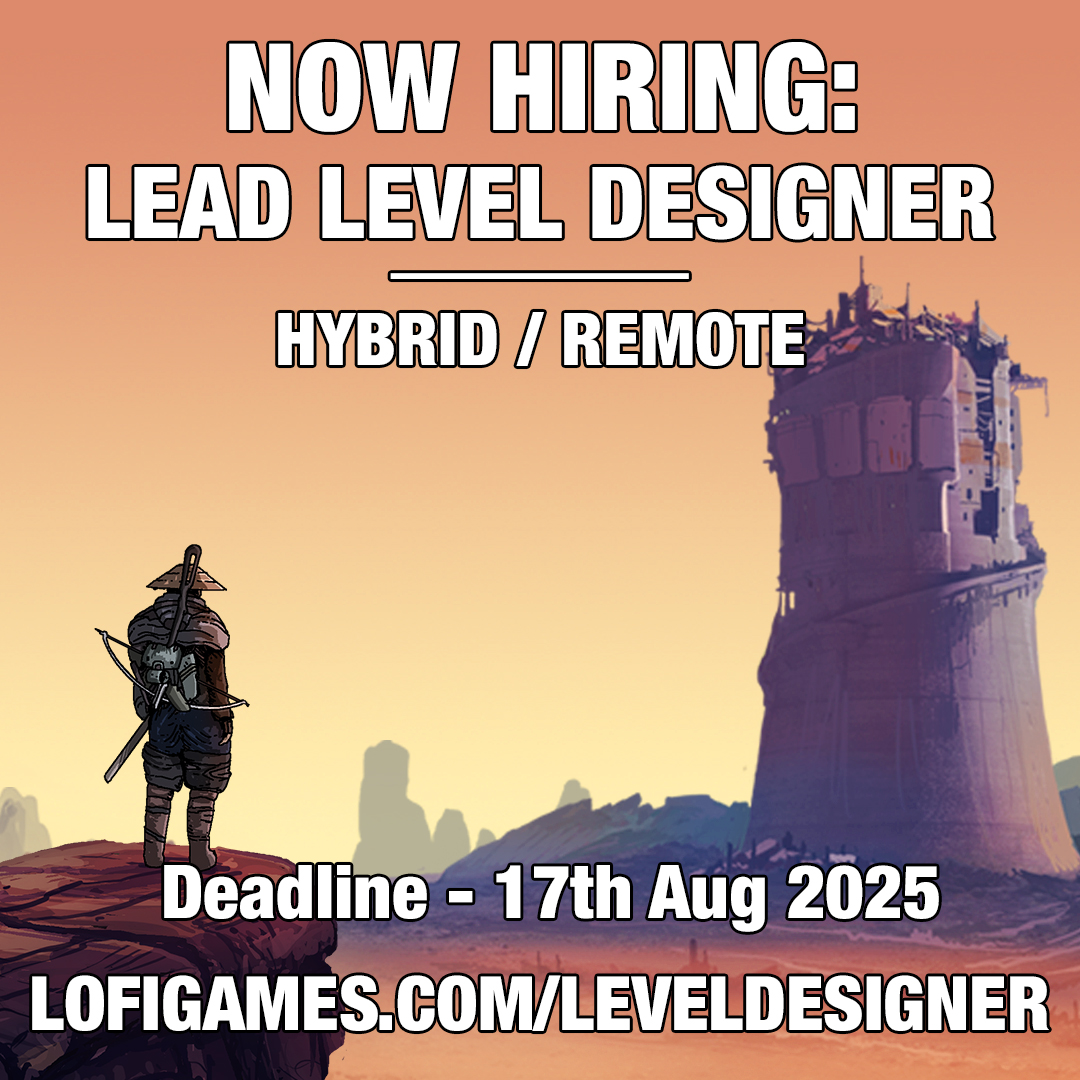 We're hiring a Lead Level Designer to shape the world of Kenshi 2. You will own the layout, pacing, and environmental design, helping to deliver a deeply reactive non-linear survival experience

lofigames.com/leveldesigner 

RTs appreciated

#GameJobs #LevelDesign #NowHiring #Kenshi2