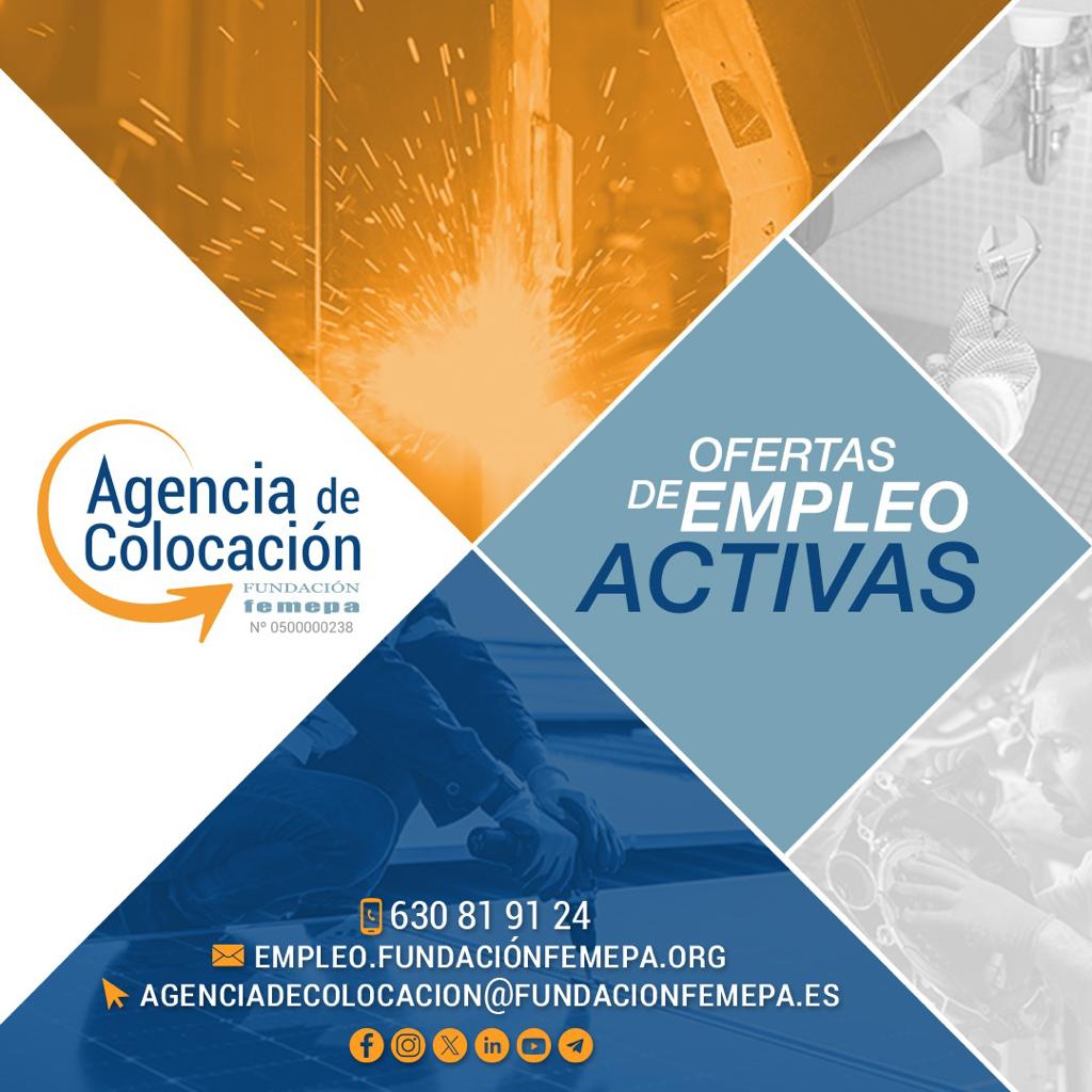 ✨ ¡No te pierdas las oportunidades laborales de esta semana en Femepa! Desde oportunidades desde contratos a tiempo parcial a tiempo completo. ¡Prepara tu currículum y comienza tu viaje hacia el éxito! 

Descubre ➕  empleo.fundacionfemepa.org

#FemepaEmpleo