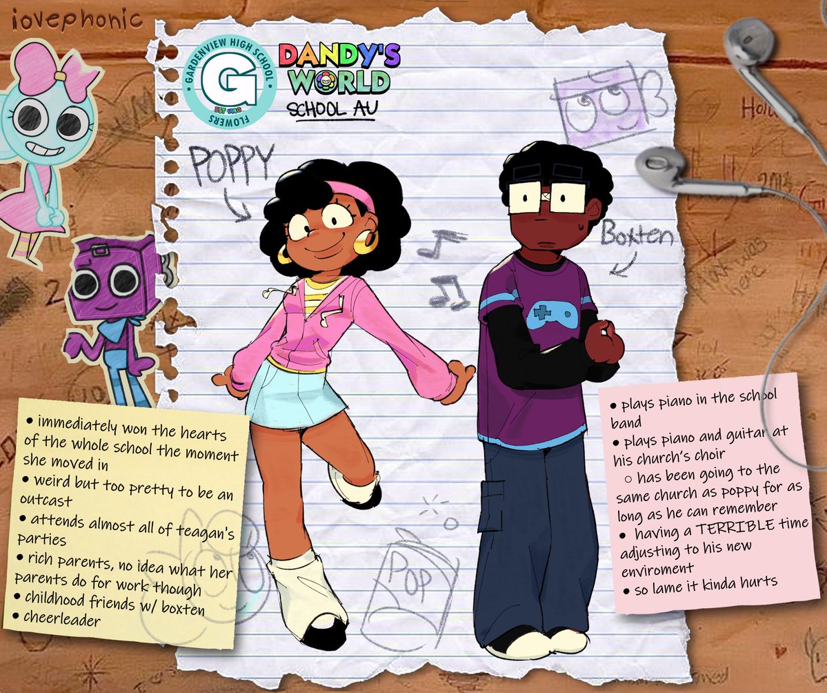 luvphonic's tweet image. #dandysworld school au (again): the new kids