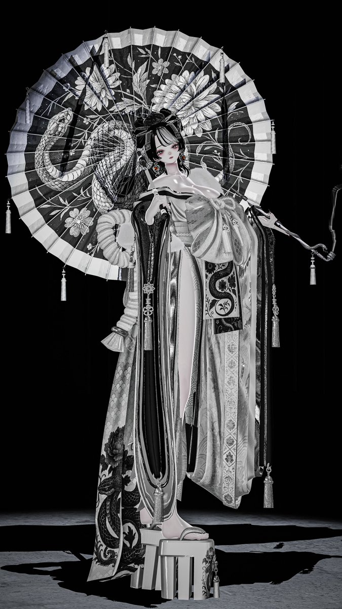 harune_oO's tweet image. 花魁

 #EXTENSIONCLOTHING 
 #Shinra3d