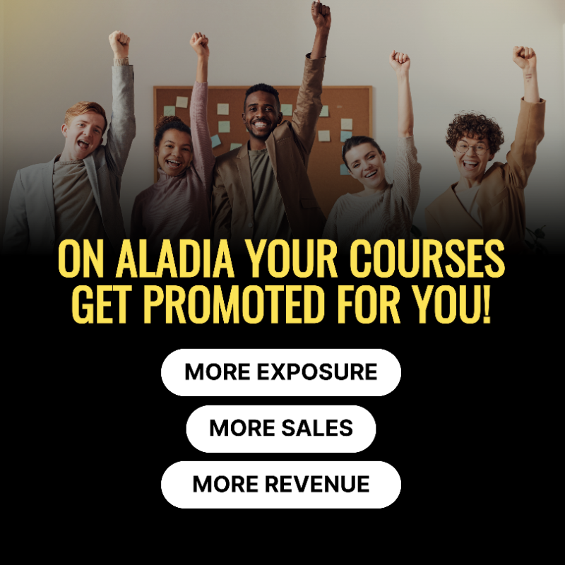 Aladiacorp's tweet photo. Turn your course into a business.
At ALADIA, you keep more of your revenue, gain built-in promotion, and get expert support to grow.
Book your 1:1 onboarding session now.