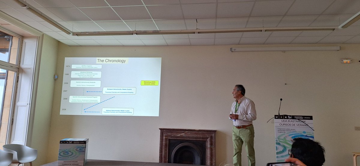 Theoretical Chemistry and Computational Modelling (@em_tccm) on Twitter photo We start the #TCCM25th in Donosti with a historial view by Enrique Sánchez-Marcos from <a href="/unisevilla/">Universidad de Sevilla</a>
Our doctorate and master studies are getting older 😊💻🧬 We start the #TCCM25th in Donosti with a historial view by Enrique Sánchez-Marcos from <a href="/unisevilla/">Universidad de Sevilla</a>
Our doctorate and master studies are getting older 😊💻🧬