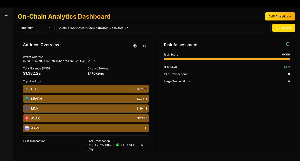 FortKnoxCrypto's tweet image. 🚨 The @beezlehec team just released Beezle AI On-Chain Analytics! This is a game-changer for the project and a great opportunity to grab $BZL tokens while the MC is still low.
Here’s what’s new:
🔍 Track wallet activity in real-time
📊 Monitor token movements, top…