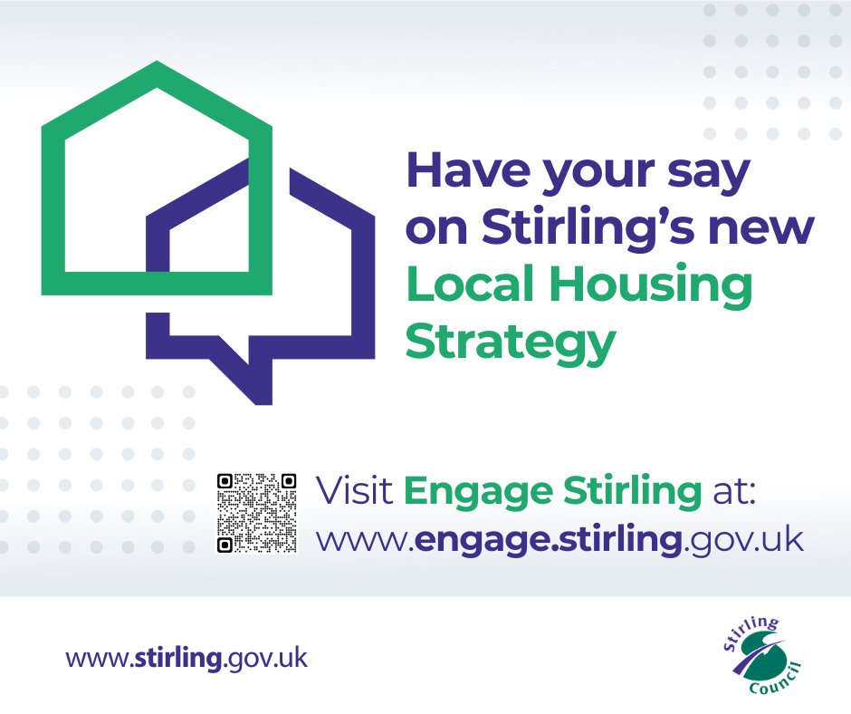 StirlingCouncil's tweet image. ⏳ Today (28 July) is the last people can take part in a survey about how housing across Stirling should be delivered over the next five years.
Feedback is being sought on Stirling Council’s new Local Housing Strategy.
This key strategic document sets out the council’s vision…