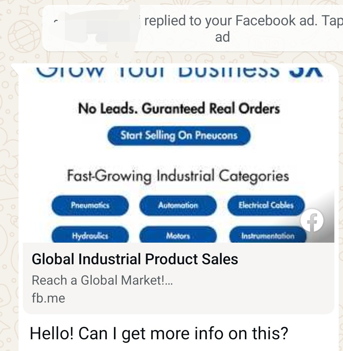 priteshlakhani's tweet image. Have received 3 inquiry from potential sellers to sell their products on @pneucons after my latest meta ad with this creative. I know this creative can be 100x better.
Lesson learned: Meta is all about creativity 1st.